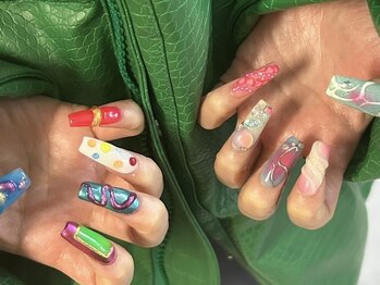 ベーシック ネイルウィザードアカデミー 本厚木店(Basic×NailWizardAcademy)/カラフルスカルプ