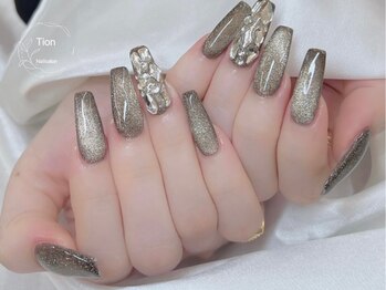 オンブレフレンチ・冬ネイル