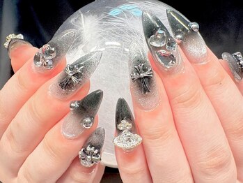 シーネイル(C'S NAILS)の写真/【三河高浜駅徒歩15分】手元を綺麗に魅せるロングネイルで、自爪にコンプレックスがある方にもおすすめ!