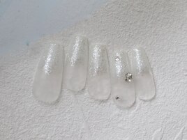 ホワイトラメグラデーション