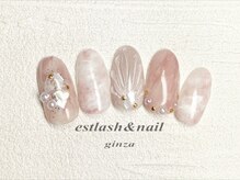 エストラッシュアンドネイル 銀座店(est lash&nail)/タイダイマーメイドネイル