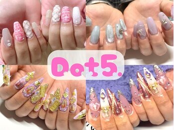ドットファイブ(dot5)の写真/【やりたい放題！持込オーダーのご用意も♪】オンリーワンのネイルをご提供します◎思わず見惚れる指先へ♪