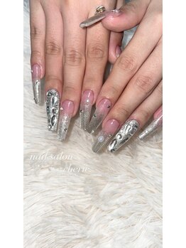ネイルサロンcherieの写真/再利用OKなチップでコスパ最強×ギャル盛り!アート・パーツし放題&2回目までチップ代¥0で理想の爪に☆