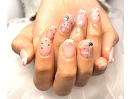 ちゅるん春チェックとリボン