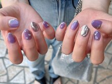 バーロビューティールーム ヨコハマ(Balo Beauty Room Yokohama)/パープル×シルバー　　