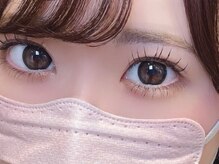 下マツエクも！ぱっちりdoll eyeに！上下フラットラッシュ