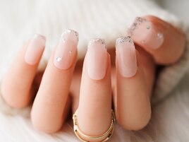 ラメフレンチネイル