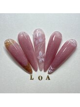 LOA.NAIL 本八幡店/【長さ出し】上品フラワー華やか