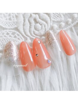 たゆ ネイル(たゆnail)/パラジェルオレンジネイル