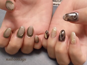ネイルコテージ(Nail cottage)/アシンメトリーネイル