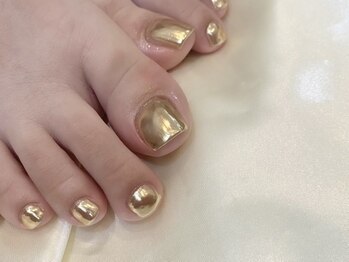 ＊Foot nail＊ ミラーネイル