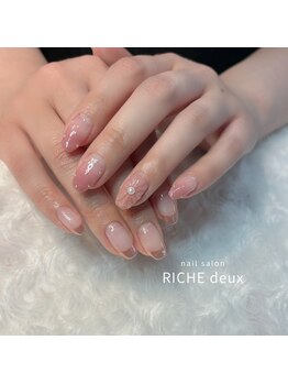 リッシュ トロワ(RICHE trois)/ぷっくり×ミラーフレンチ