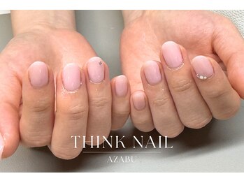 ティンクネイル 麻布十番店(THINK NAIL)/【麻布ネイル】透明感ネイル