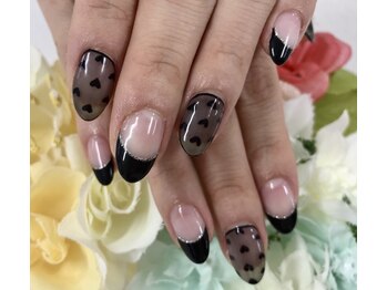 ダブルネイル(Double Nail)/シースルードットネイル☆