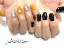 ネイルグラマラス 西新井店/《パラジェル》ちぐはぐネイルh1