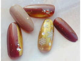 華やかミラーネイル
