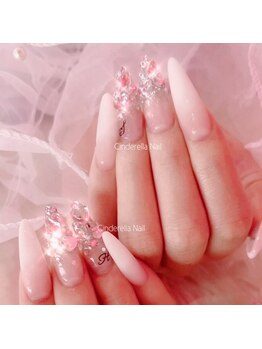 シンデレラネイル(CINDERELLA NAIL)/【スカルプ長さだしネイル】