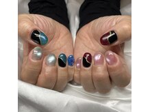 ハズグラスネイル(Haze Grass nail)/個性ネイル