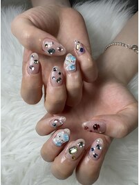 カラフルジュエリーネイル