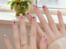 Best Nail 銀座店【ワンホンネイル・スカルプ・パラジェル・上品ジェルネイル】/ラメグラテーション/ハート