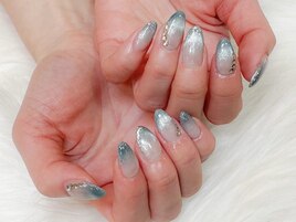 マグネットネイル/グラデ/ブルー