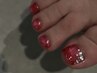 ［FOOT］オンのみフットネイル♪ちゅるんワンカラー