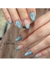 ラインブルーネイル