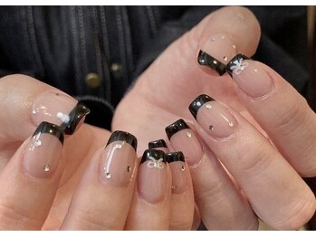 ルアナネイルナゴヤ(LUANA nail nagoya)/黒フレンチ