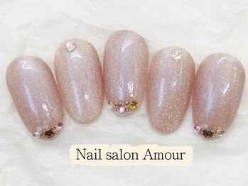 アムールユシマテン 上野湯島店(Amour)/キラキラ春夏ネイルコース¥6980