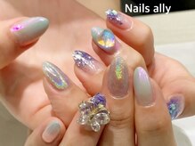 ネイルズアリー 立川店(Nails ally)/バタフライ×ユニコーン×ハート