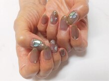 ネイルサロン ロウダ(Nail Salon LUODA)/上品くすみ×シア―ネイル