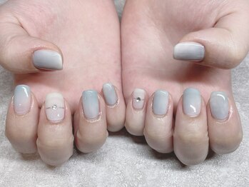 リリックネイル 本八幡店(LyricNail)/淡いニュアンスリングネイル