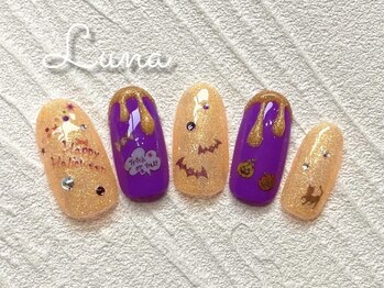 ネイルアンドまつ毛エクステ ルーナ イオンモール東久留米店/ハロウィンネイル