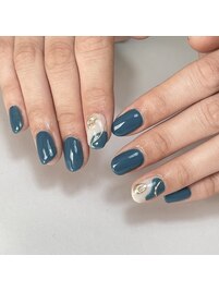 ワンポイントデザインネイル