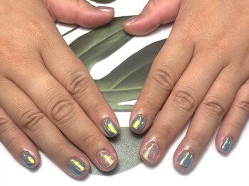 ボタネイル 近鉄八尾駅前店(BOTA NAIL)/オーロラネイル/ショートネイル