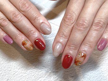 ロア(Lore)/秋色べっ甲ネイル