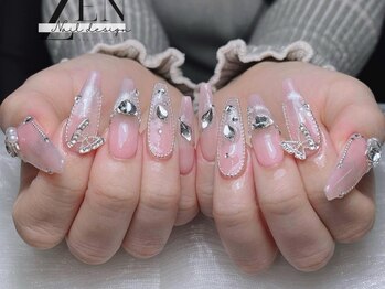 ゼン ネイル デザイン 池袋(ZEN NAIL DESIGN)/* 長 さだしやり放題×つけ放題
