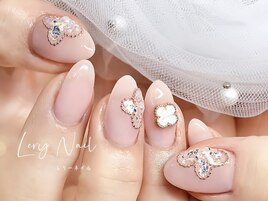 ヴァンクリ風☆大人のお花ネイル