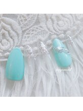 たゆ ネイル(たゆnail)/ターコイズブルーネイル