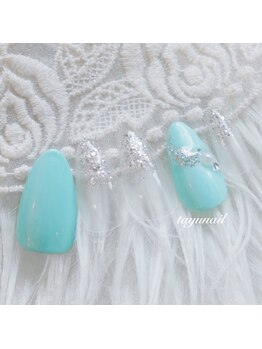 たゆ ネイル(たゆnail)/ターコイズブルーネイル