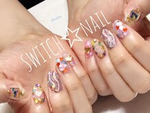スウィッチ(SWITCH)/やりたいデザイン詰め込みネイル