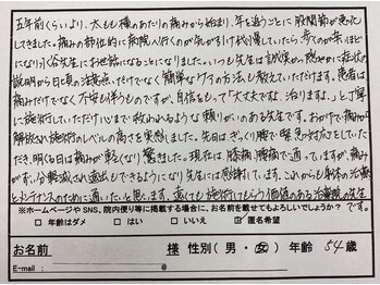 Dr.整体 天白/股関節や腰の痛みが改善