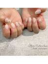 white　nail