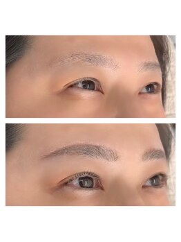 ラ ムーン アイラッシュアンドヘアメイク(La.Moon)/パリジェンヌ眉毛+まつ毛