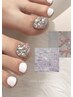 【フットネイル】90分持ち込みコース【ご新規様オフ＆パラジェル無料】￥8500