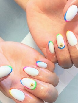 ネイルサロン べルフ(nail salon Verf)/レインボーアート