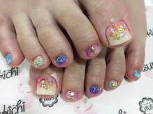 ネイルサロン 爪吉/淡いカラーの混ざり具合が◎