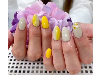ディーネイル 天王寺(D-nail)/【甲田】押し花ネイル☆