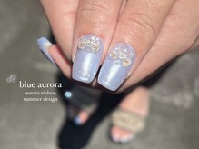 ケリーネイル(kelly nail.)/オーロラリボンネイル