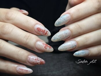 サロン エージー(salon AZ)の写真/「短い爪・コンプレックス」を美しい美フォルムへ。自然で頑丈な長さ出しで、憧れの美爪へと導きます。